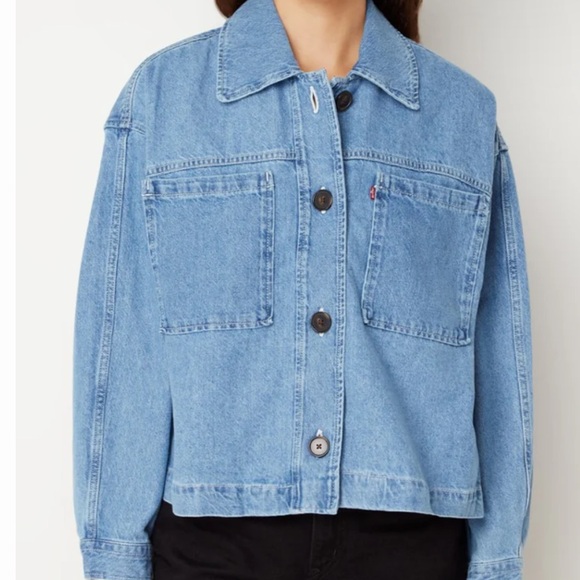 LEVI’S Cara Denim Jacket Medium Chore Jacket - Picture 9 of 11